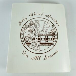 Holy Ghost Cookbook Omaha Ralston NE 1988 Vintage Loose-Leaf Ring Binder